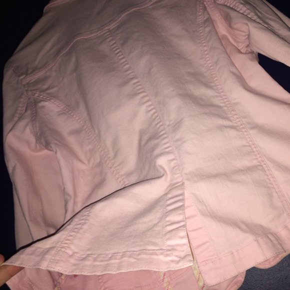 Lady Hathaway Denim Blazer Back Slit Jacket - Picture 4 of 11